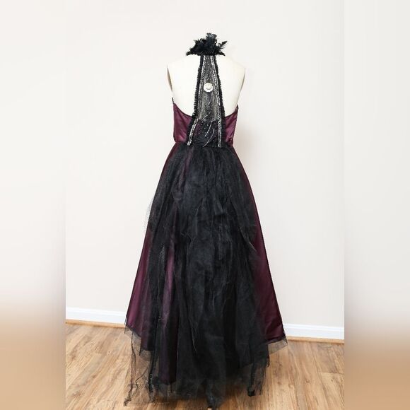 Purple Strapless Lace Up Corset Steampunk Fairygoth Custom Top & Skirt Costume - Picture 2 of 3